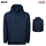 Navy - Bulwark SEB4 Men's Flame Resistant Fleece Hoodie Pullover Sweatshirt #SEB4NV