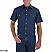 Blue Indigo - Wrangler Men's Cowboy Cut Short Sleeve Denim Solid Shirt # MS3127B