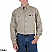 Khaki - Riggs Workwear by Wrangler Men's Long Sleeve Twill Work Shirt # 3W501KH