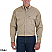 Khaki - Riggs Workwear by Wrangler Men's Flame Resistant Long Sleeve Work Shirt # FR3W5KH