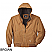 Brown - Walls Men's Mid-Weight Insulated Hooded Jacket # 35720WBW