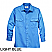 Light Blue - Walls Men's Flame Resistant Core Work Long Sleeve Shirt # FRO56915LTB