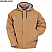 Brown Duck - Berne Flame Resistant Quilt Lined Hooded Jacket # FRHJ01BD