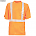Orange - Berne Men's High Visibility Short Sleeve Pocket Tee # HVK002OR