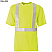 Yellow - Berne Men's High Visibility Short Sleeve Pocket Tee # HVK002YE