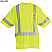 Yellow - Berne Men's High Visibility Short Sleeve Pocket Shirt # HVK007YW