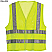 Yellow - Berne Men's High Visibility Mesh Economy Vest # HVV042YW