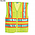 Yellow - Berne Men's High Visibility Mesh Multi Color Vest # HVV046YW