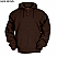 Dark Brown - Berne Men's Original Thermal Lined Hooded Sweatshirt # SZ101DBN