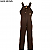 Dark Brown - Berne Ladies Washed Insulated Bib Overall # WB515DBN