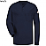 Navy - Bulwark Long Sleeve Tagless Henley Shirt # SEL2NV