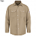 Tan - Bulwark Snap Front Deluxe Long Sleeve Shirt # SES2TN