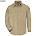 Khaki - Bulwark Men's 6 oz. Uniform Shirt # SLU8KH