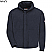 Navy -Bulwark Modacrylic Fleece Zip Front Hooded Sweatshirt # SMH6NV 