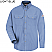 Light Blue - Bulwark Men's Nomex Cool Touch Long Sleeve Shirt with Gusset # SMU2LB