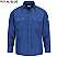 Royal Blue - Bulwark Men's 4.5 oz. Button Front Deluxe Long Sleeve Shirt # SND2RB