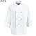 White - Chef Designs White Long Sleeve Eight Pearl-Button Chef Coat # 0403WH
