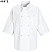 White - Chef Designs 1/2 Sleeve Chef Coat # 0404WH