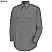 Grey - Horace Small Men's New Dimension Poplin Uniform Long Sleeve Shirt # HS1113