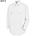White - Horace Small Men's New Dimension Poplin Uniform White Long Sleeve Shirt # HS1116