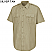 Silver Tan - Horace Small Men's New Dimension Poplin Short Sleeve Uniform Shirt # HS1211