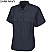 Dark Navy - Horace Small Men's Sentry Plus Short Sleeve Shirt With Zipper # HS1250