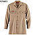 Khaki - Dickies Flame Resistant UltraSoft Button Down Long Sleeve Shirt # 268UT70KH