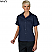 Navy - Edwards Women's Poplin Short Sleeve Shirt # 5245-007