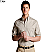 Tan - Edwards Men's Poplin Short Sleeve Shirt # 1230-005