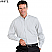 White - Edwards Men's Banded Collar Long Sleeve Shirt # 1396-000