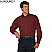 Burgundy - Edwards Men's Poplin Long Sleeve Shirt # 1295-013