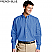 French Blue - Edwards Men's Poplin Long Sleeve Shirt # 1280-061
