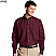 Wine - Edwards Men's Poplin Long Sleeve Shirt # 1280-063