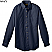 Navy - Edwards Women's Long Sleeve Poplin Shirt # 5280-007
