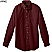 Wine - Edwards Women's Long Sleeve Poplin Shirt # 5280-063