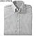 Grey Stripe - Edwards Women's Short Sleeve Oxford Shirt # 5027-026