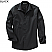Black - Edwards Men's Long Sleeve Spread Collar Dress Shirt # 1033-010