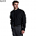 Black - Edwards Men's Long Sleeve Batiste Banded Collar Shirt # 1392-010