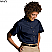 Navy - Edwards Ladies' Poplin Short Sleeve Shirt # 5230-007