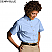 Denim Blue - Edwards Ladies' Poplin Short Sleeve Shirt # 5230-031