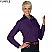 Purple - Edwards Ladies Poplin Long Sleeve Blouse # 5295-053