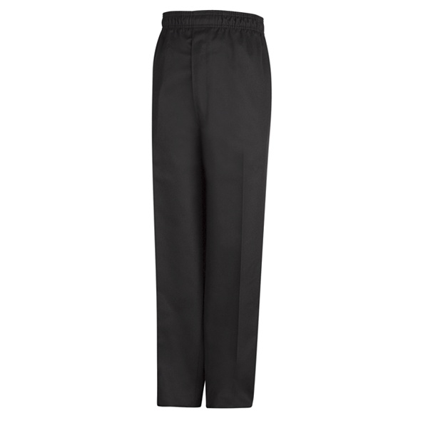 Chef Designs PT55BK Black Baggy Chef Pant with Zipper Fly