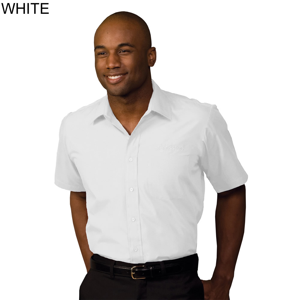 Edwards Men's Short Sleeve Broadcloth Shirt - 1313