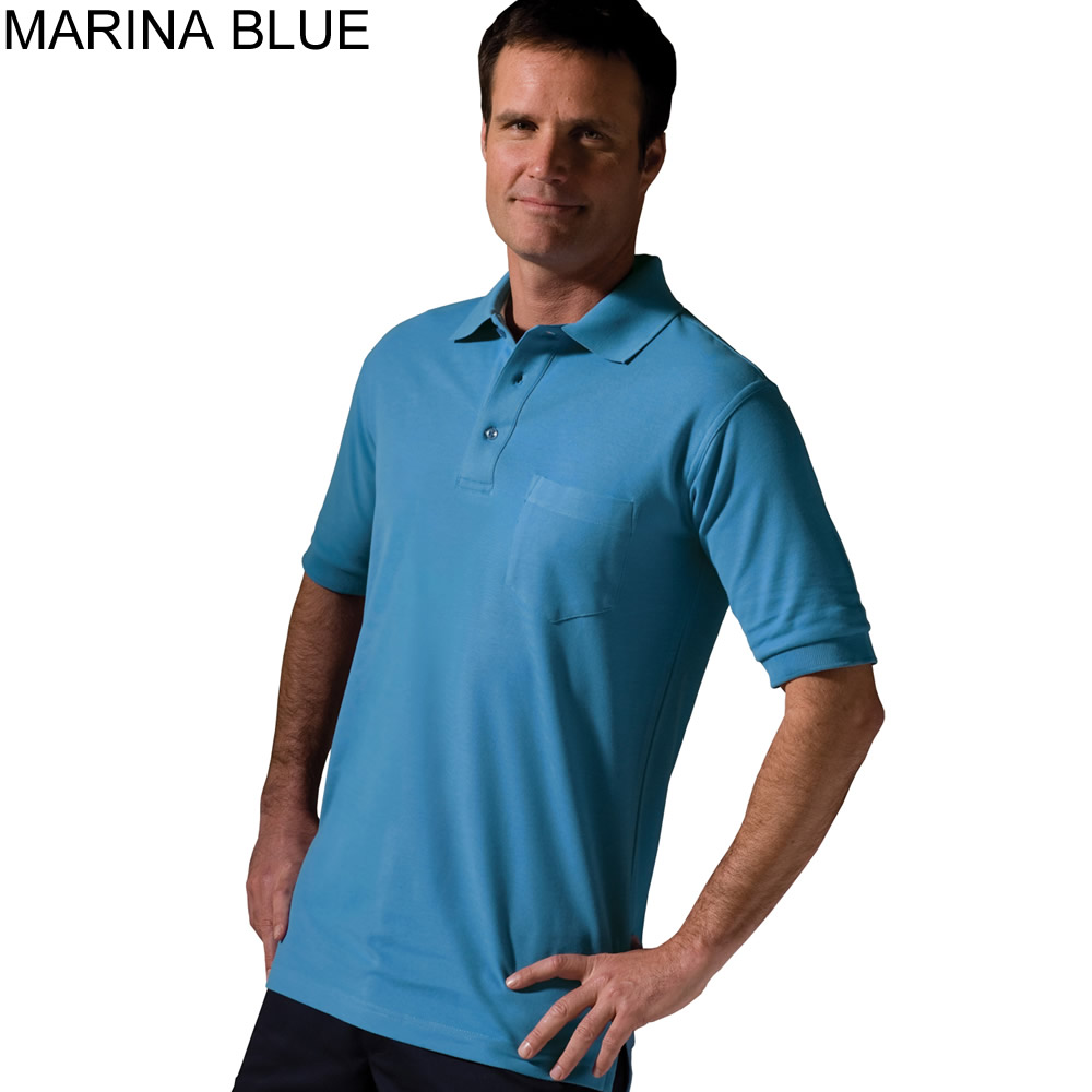 Edwards Garment Long Sleeve Soft Touch Pique Polo Shirt