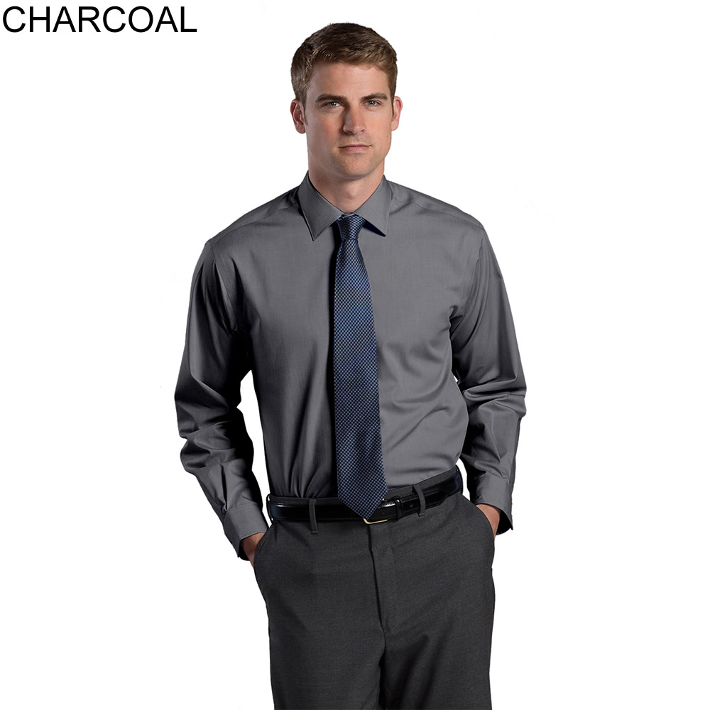 charcoal grey mens dress shirt