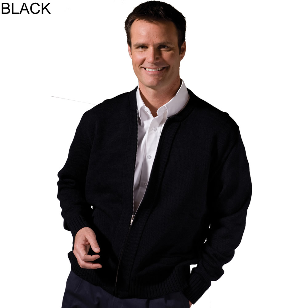 mens full zip hoodless sweatshirt