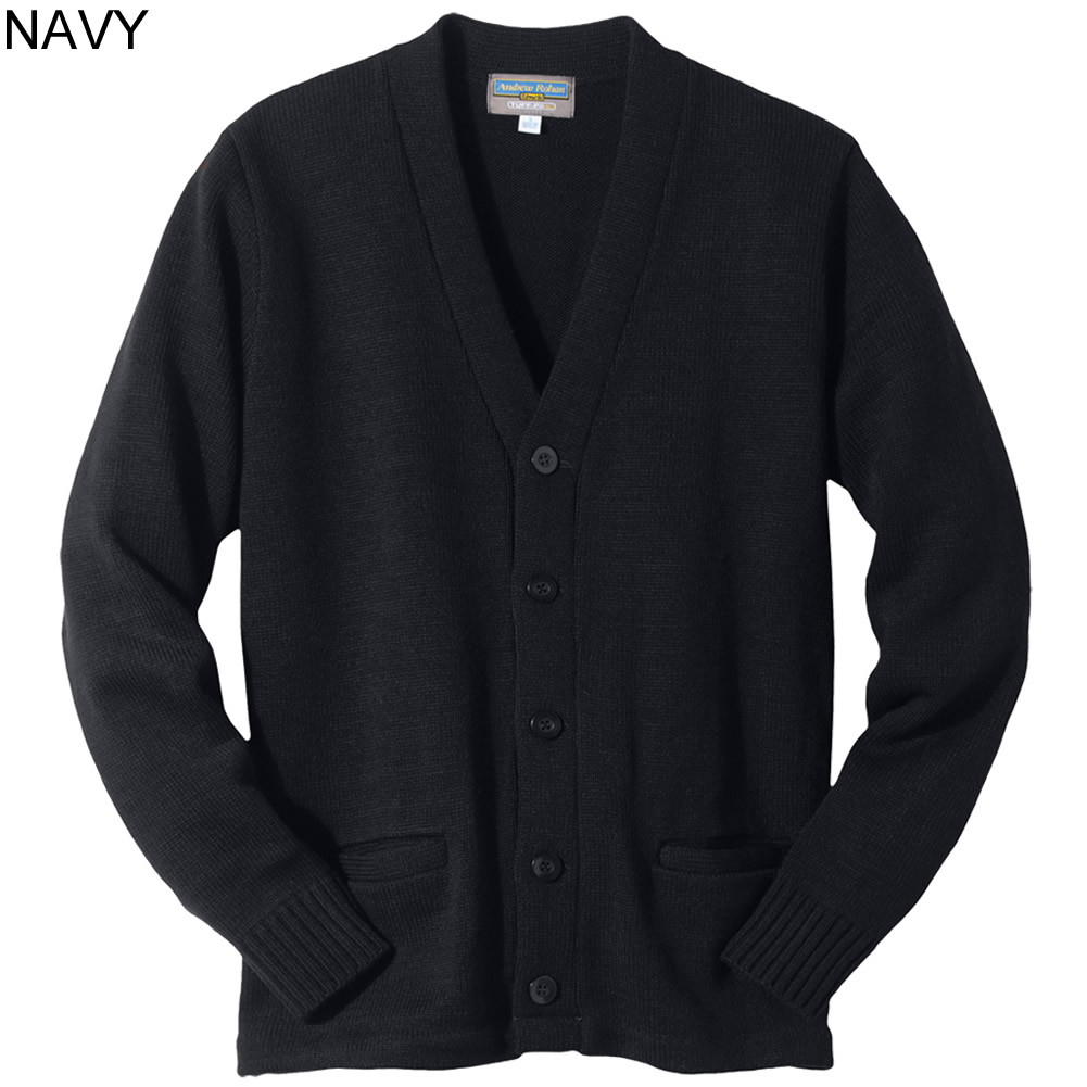heavy navy cardigan