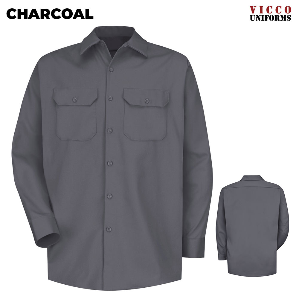 Red Kap SC70 Heavyweight Cotton Long Sleeve Twill Workshirt