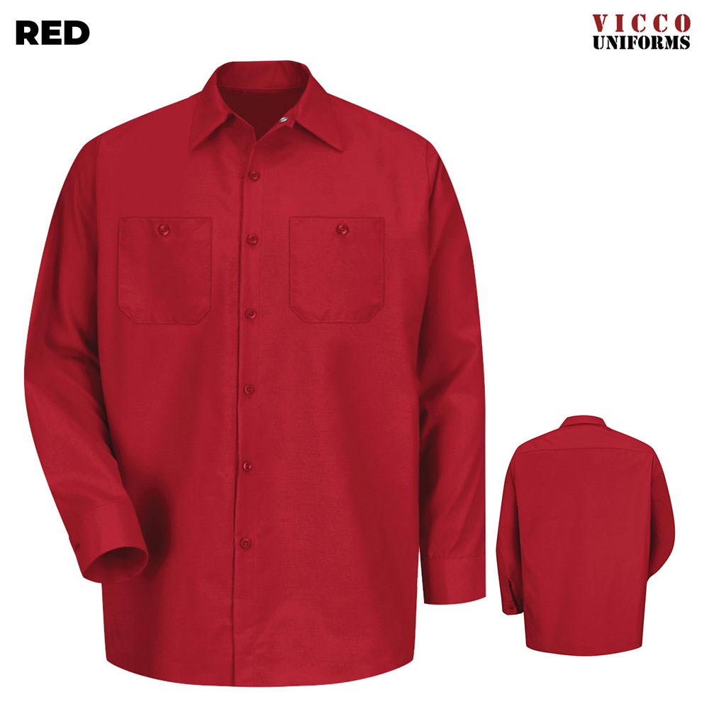 Custom Embroidered Industrial Work Shirts; RedKap, Cornerstone and Dickies,  Short Sleeve, Long Sleeve & Lined.