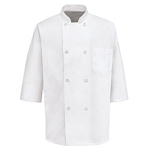 Chef Designs 0404 Half-Sleeve Chef Coat - 0404WH